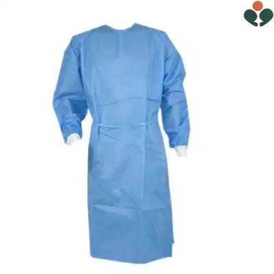 Prova cirúrgica descartável da água do vestuário de proteção do vestido cirúrgico do isolamento de SMS