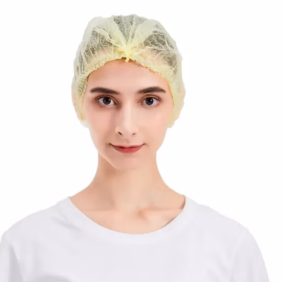 Descartável/não tecido/Mob/Cirúrgico// Bar/Médico/Scrub/Strip/Clip/Bouffant Cap para enfermeira/Médico/Cirurgião/Clip/Mop Boné Bouffant descartável