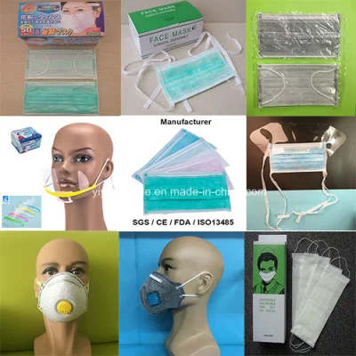 Máscara facial protetora na indústria médica, alimentícia e de beleza