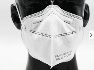 Uso industrial fundido da máscara En149 descartável derretimento principal da correia sem válvula não